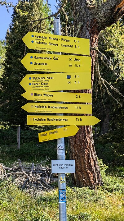 Wanderung der Naturfreunde - Böses Weibele und Hochstein Rundwanderung