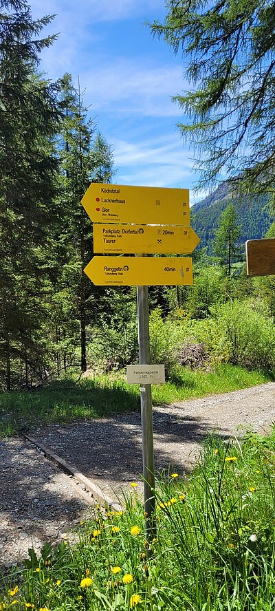 Wanderung der Naturfreunde - KALSER TALRUNDWEG (Abschnitt Hängebrücke, Felsenkapelle)