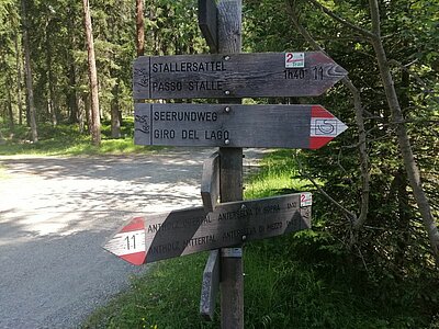 Ausflug der Naturfreunde - Staller Sattel - Antholzersee (Umrundung) - Pizza essen