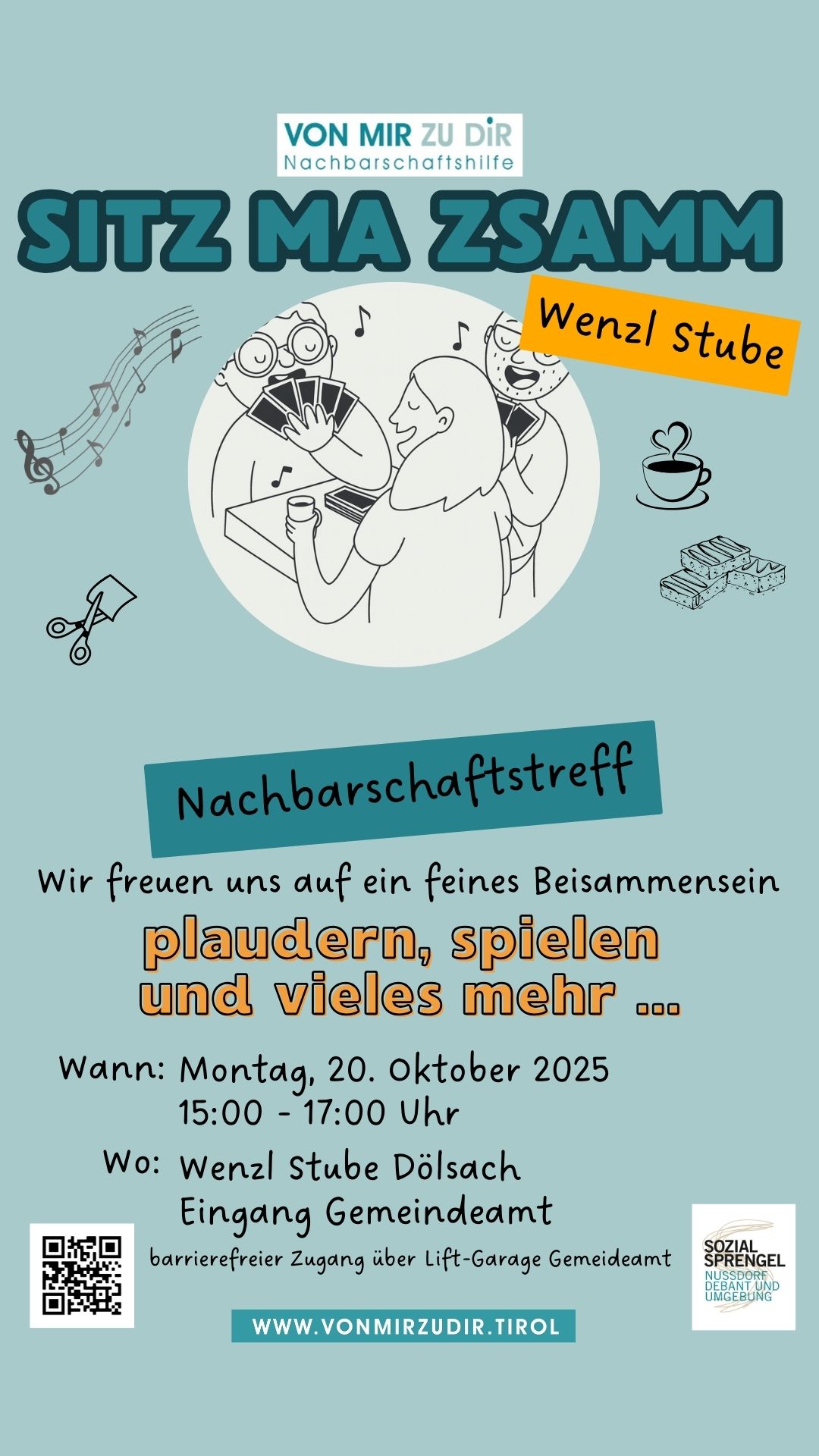 Nachbarschaftstreff "Sitz ma zsamm" Nachbarschaftstreff "Sitz ma zsamm"