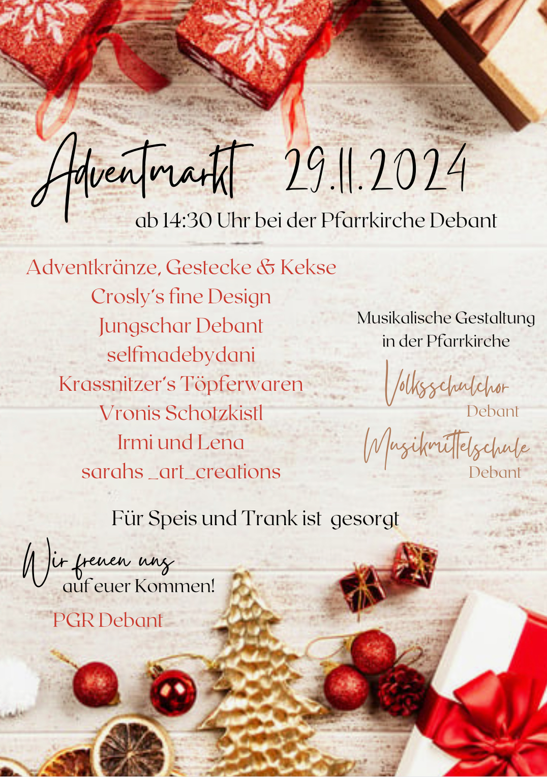 Adventmarkt der Pfarre Debant